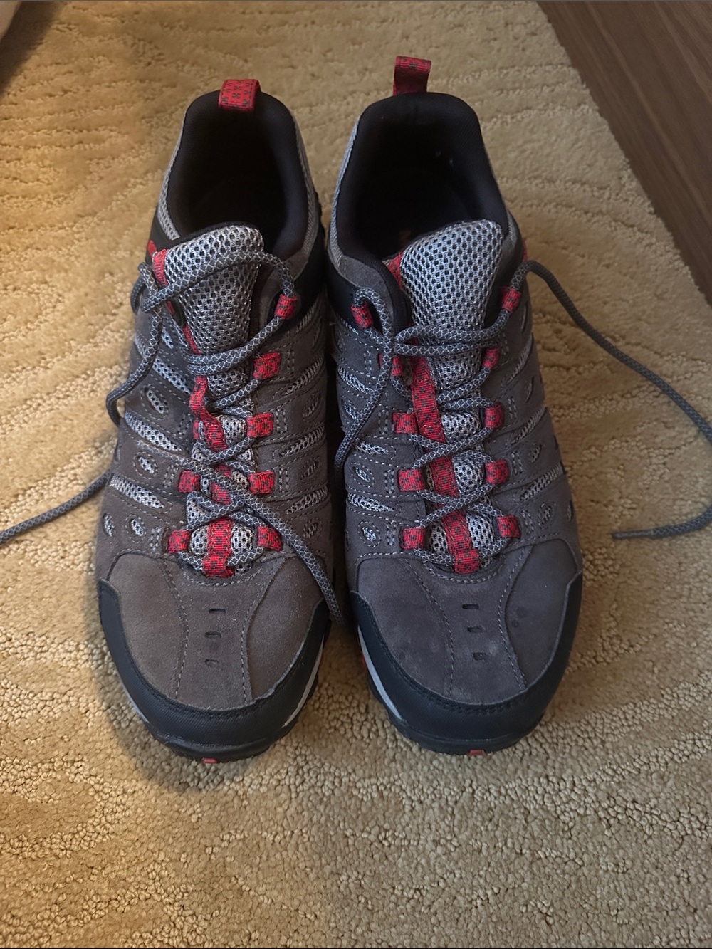 Merrell Men's Gray and Red Trail Shoes